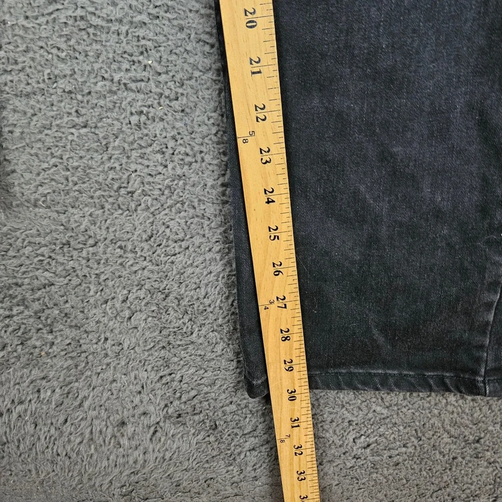 Levi's 505 Regular Fit Straight Leg Jeans Mens Black Size‎ 36x30 WaterLess